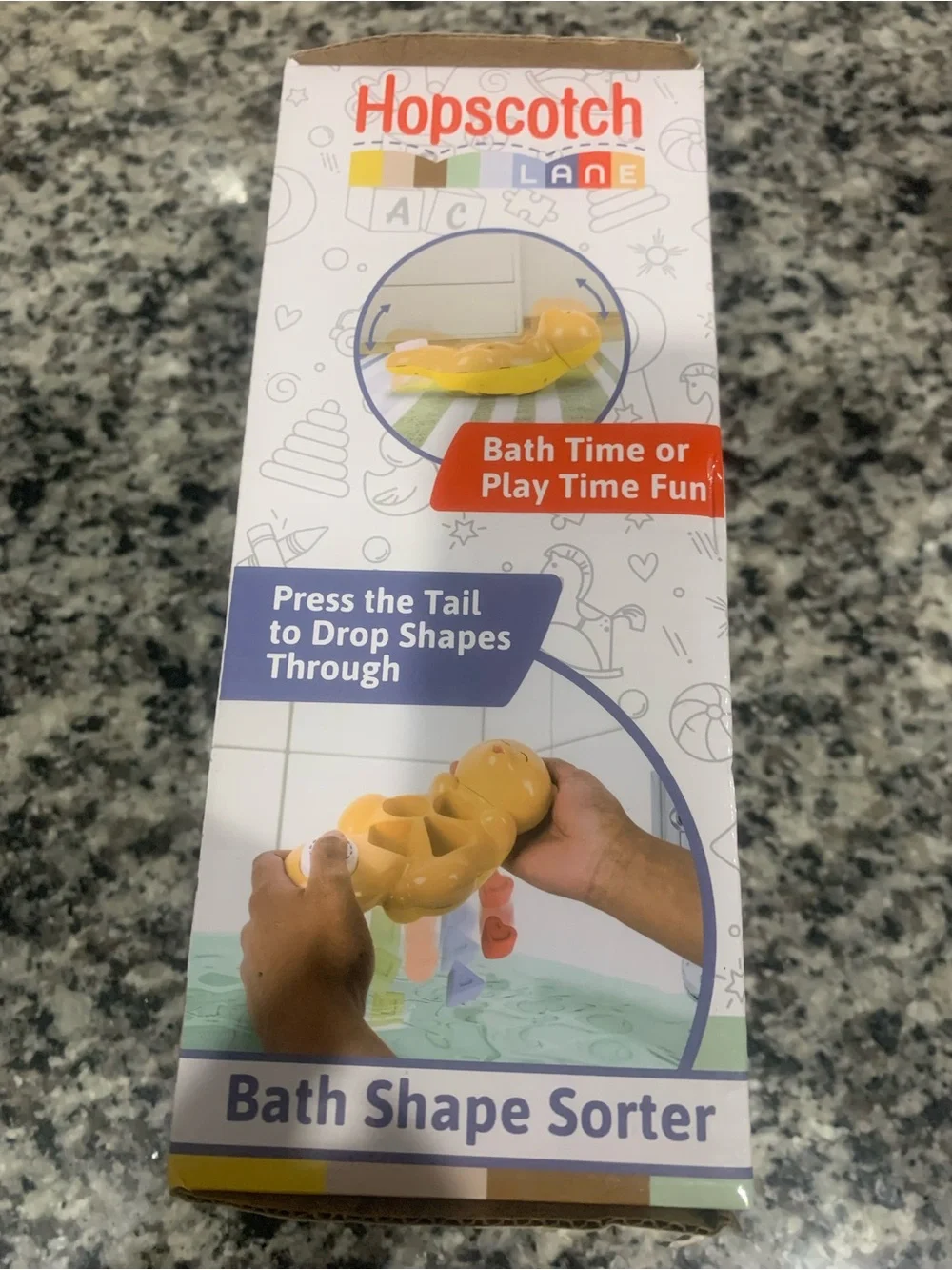 Brand New Hopscotch Lane Sea Otter Shape Sorter Bath Toy